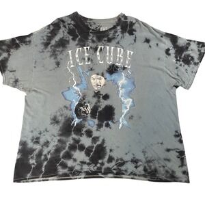 Vintage Ice Cube Graphic T-Shirt Tie‎ Dye Hip Hop Rap Music XL*Few Small Holes